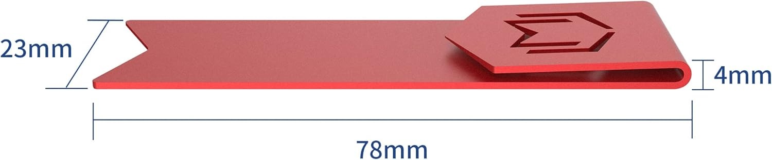image:imageCJ Tech Metal Bookmark Stylish Bookmarks Teacher Valentine Gift Unique Gift for Women Men Readers LightampDurable Reward Bookmark with ANODIZING Technology SuperGrip UShape DesignRed