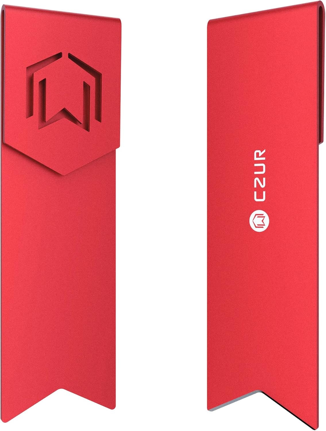 image:imageCJ Tech Metal Bookmark Stylish Bookmarks Teacher Valentine Gift Unique Gift for Women Men Readers LightampDurable Reward Bookmark with ANODIZING Technology SuperGrip UShape DesignRed