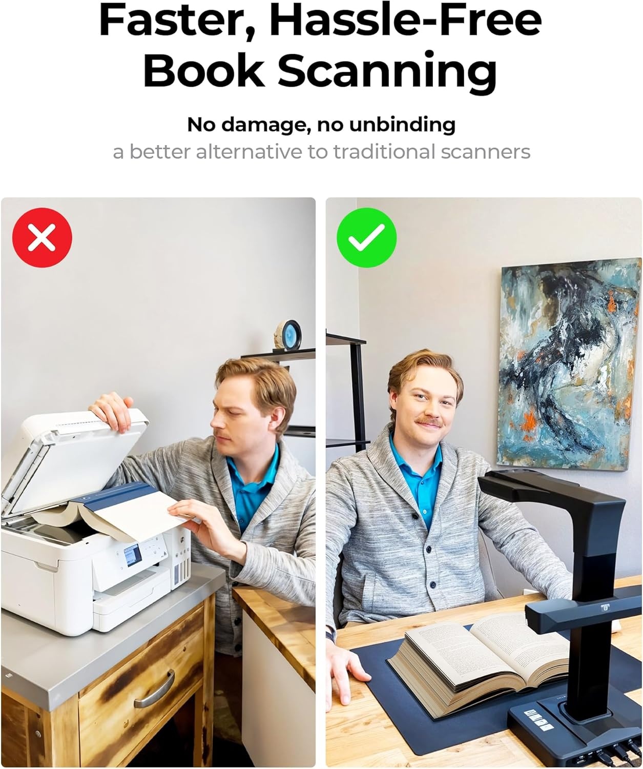 image:imageCZUR ET MAX Professional Book Scanner 38MP Document Camera Laser CurveFlatten USB High Speed Document Scanner 180 Languages OCR Capture A3 Support HDMI for WindowsMacOSLinuxET MAX