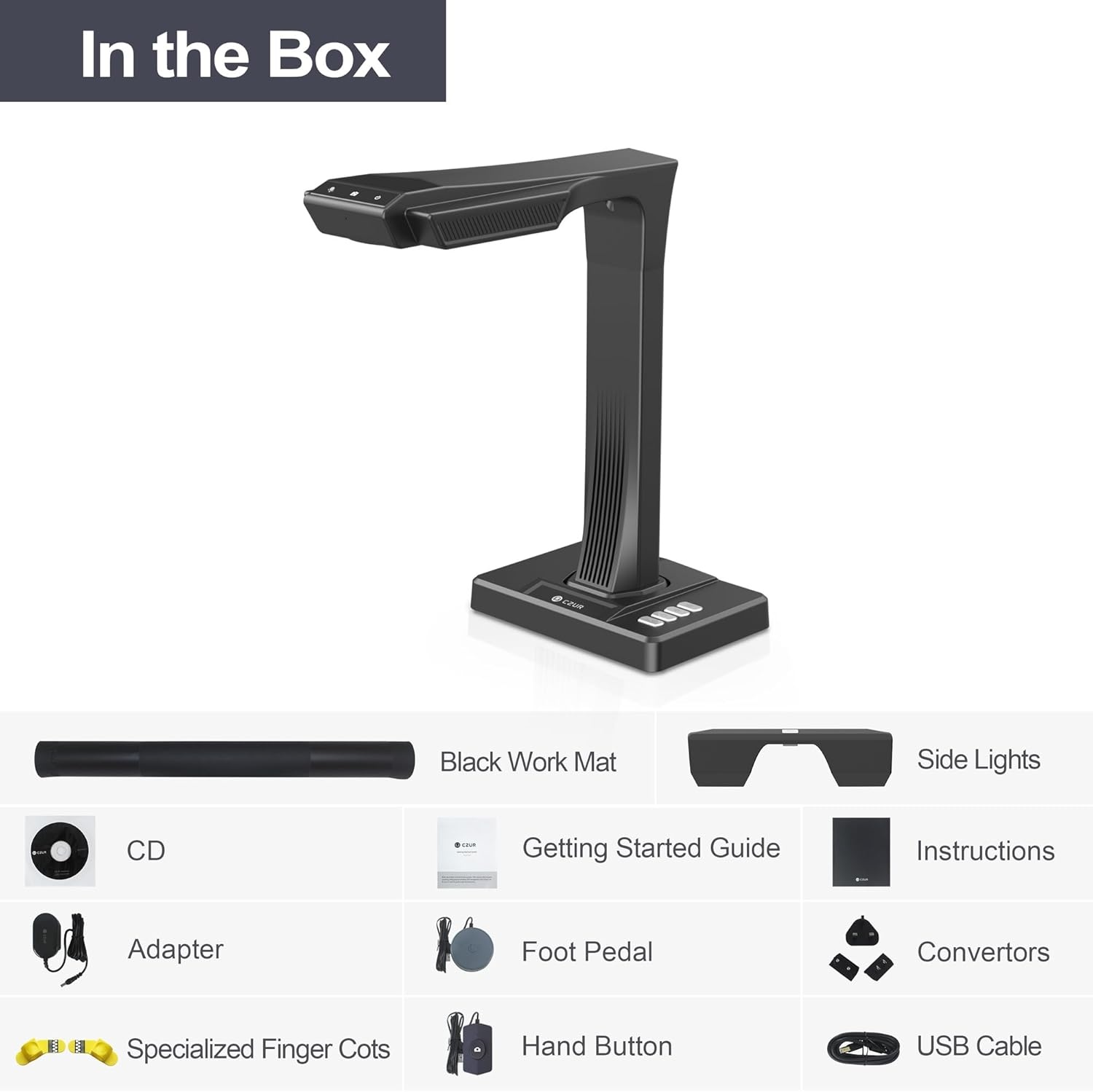 image:imageCZUR ET18 Pro Professional Document Scanner 2nd Gen AutoFlatten amp Deskew Tech 18MP HD Camera Capture A3 186 Languages OCR Convert to PDFSearchable PDFWordTiffExcel Run On Windows amp MacOSET18 Pro