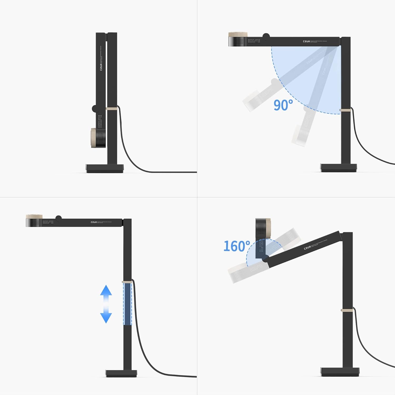 image:imageCZUR Fancy S Pro 12MP USB Document Camera for Teacher 4K Webcam with Microphone and LED Light Up to 60fps Auto Focus for Remote Teaching Live Streaming Web Conference for Mac and WindowsFancy Pro