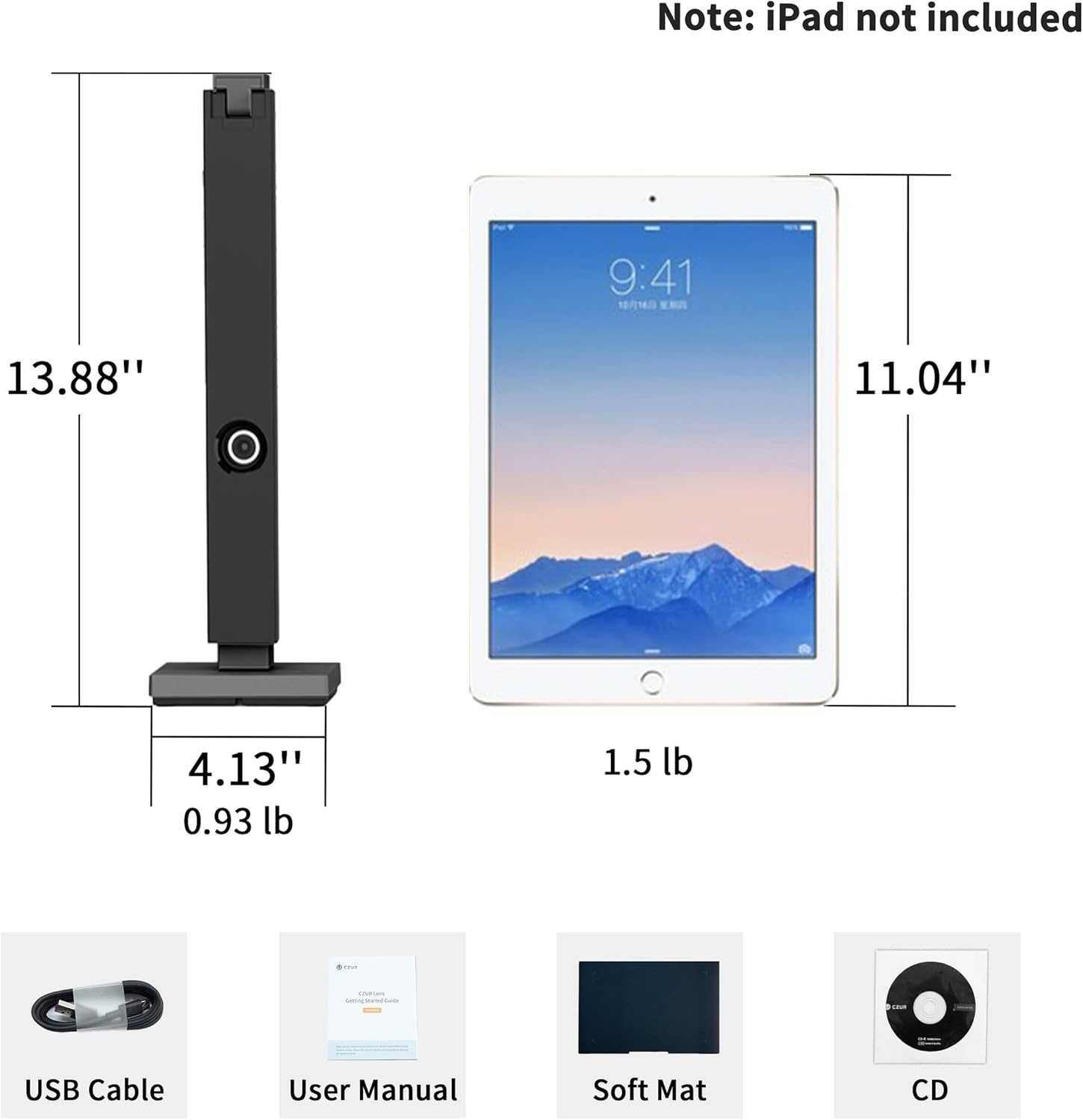 image:imageCZUR Lens1200 Pro Portable Document Scanner 12MP USB Document Camera Fast Scan 1sPage Capture Size A4 EasytoUse OCR TravelFriendly Mobile Scanner for Mac amp WindowsNot for BooksLens1200 Pro