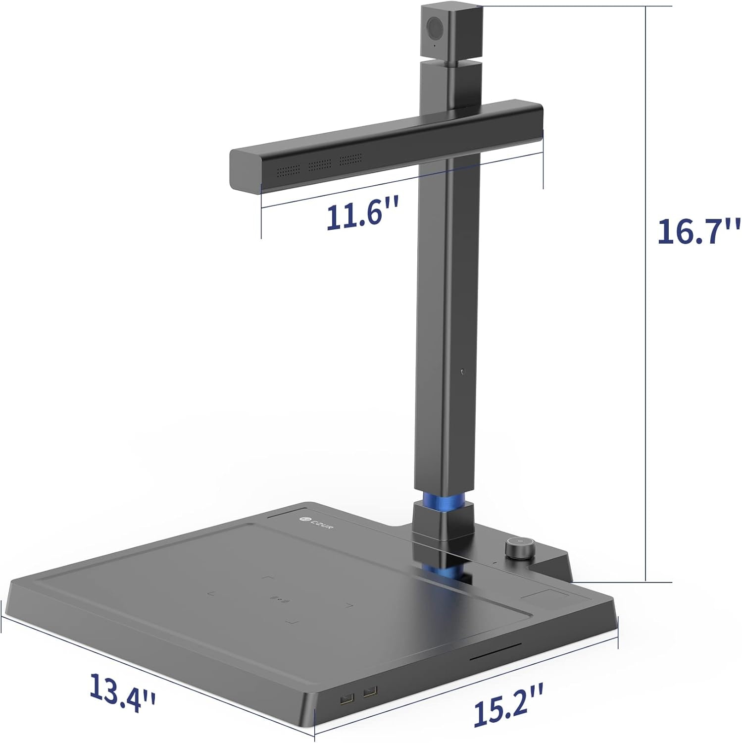 image:imageCZUR Shine 500 Surface Pro DC Document Scanner 5MP Document Camera 2MP Webcam Working Surface A4 Scanner for ComputerLaptop 180 Languages OCR Fast Scan 1sPage for PCMac