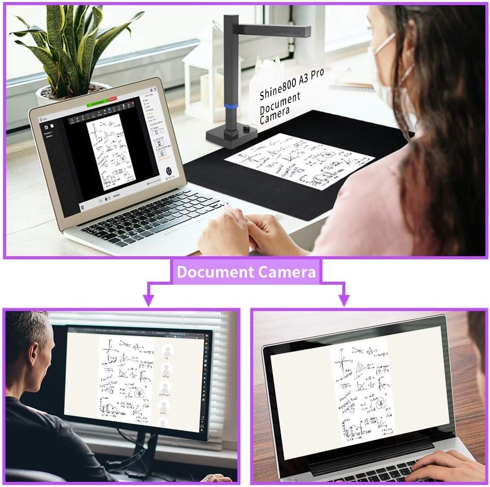 image:imageCZUR Shine800A3Pro Professional Height Adjustable USB Document Camera A3ampA4 Document Scanner with OCR Function for MacOS and WindowsCZUR Shine800 A3 Pro