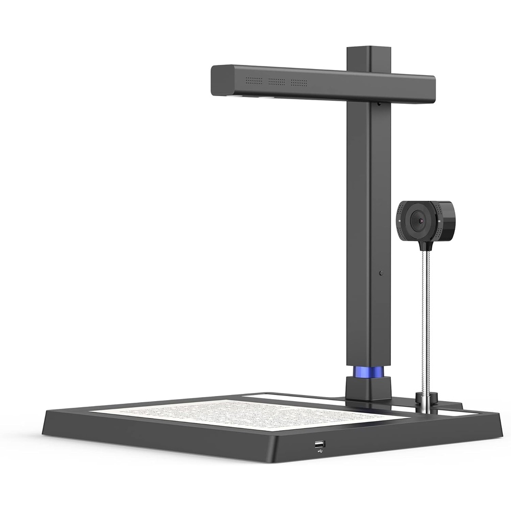 image:imageCZUR Shine 500 Surface Pro AC Document Scanner 5MP Document Camera 2MP Webcam Working Surface A4 Document Scanner for ComputerLaptop 180 Languages OCR Fast Scan 1sPage for PCMac