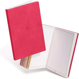 image:imageCZUR Drawing or Writing Journal Notebook PU Leather Peach Velvet Coverwork APPs OCR Medium Red