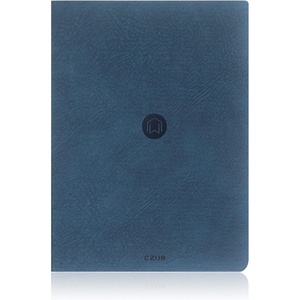 image:imageCZUR Lined Journal Notebooks PU Leather Peach Velvet Soft Cover 192 Pages Medium 56 x 83 Exquisite Notebook for WorkTravelCollege  Blue