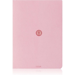 image:imageCZUR Lined Journal Notebooks PU Leather Peach Velvet Soft Cover 192 Pages Medium 56 x 83 Exquisite Notebook for WorkTravelCollege  Pink