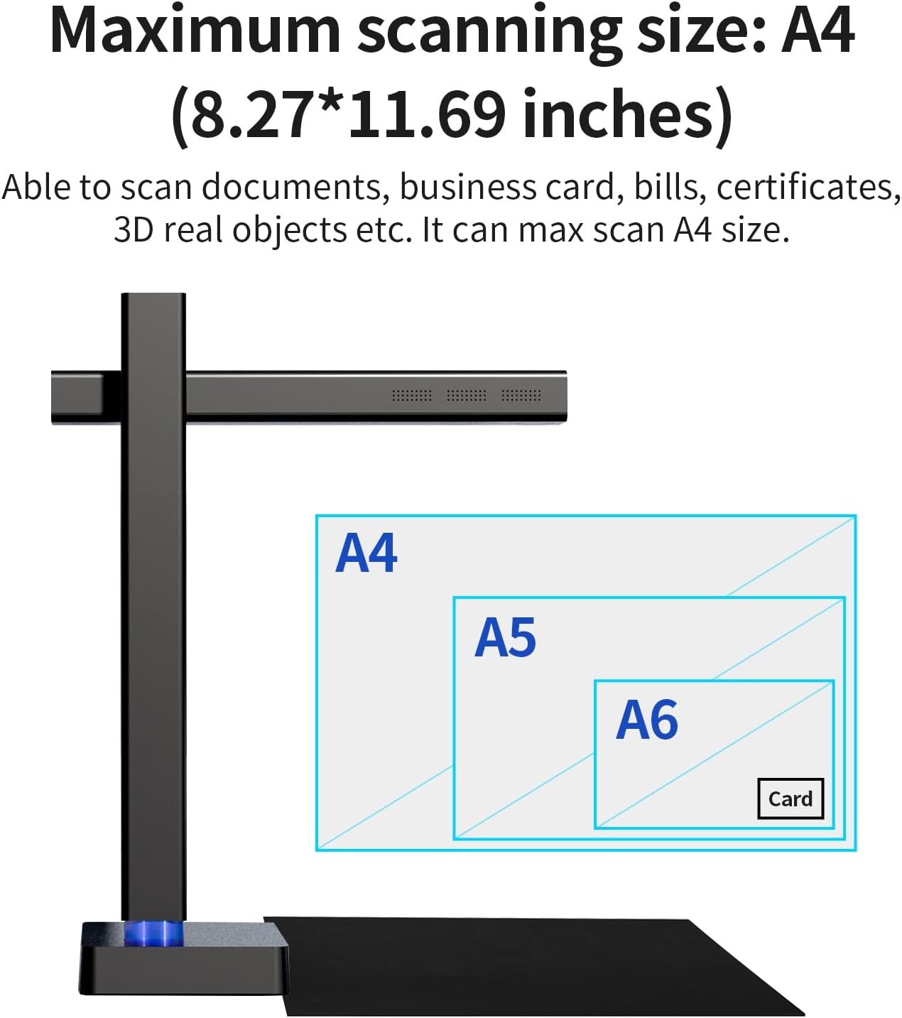 image:imageCZUR Shine800 Pro Portable Document Scanner 8MP Document Camera OCR MultiLanguage Recognition USB Doc Camera for Live Demo Web Conferencing Remote Teaching for Mac OSampWindows